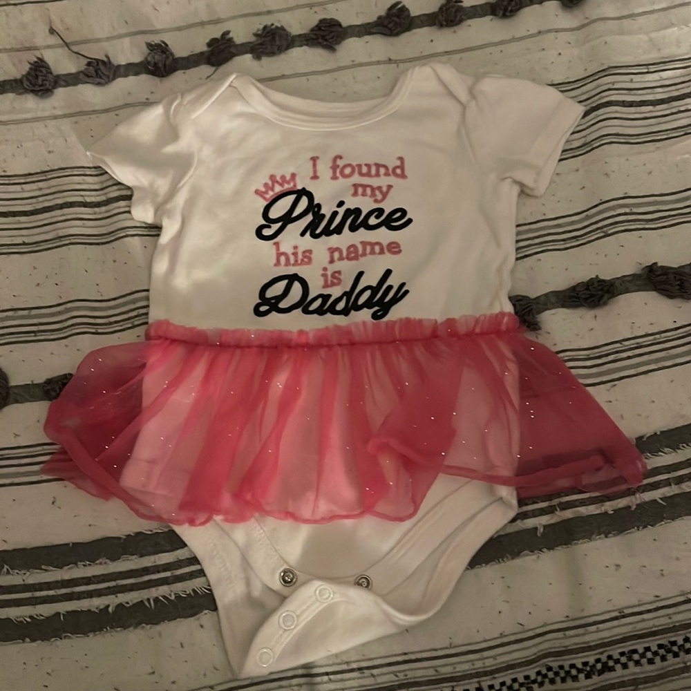 Cute ounsie for baby girl w pink lace